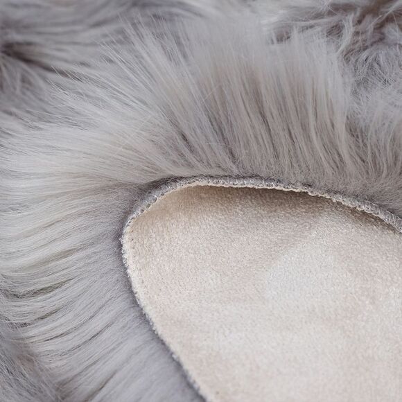 Soft Faux Fur Rug Indoor Fluffy Area Rugs Rectangle Floor Mat 2 x 3ft Gray - Picture 3 of 6